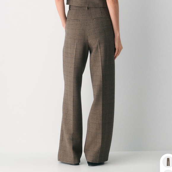 Aritzia effortless pant (re)essential size 4 Tyson chk brown/taup - Picture 2 of 3